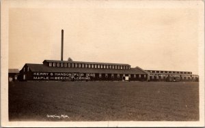 RPPC Kerry & Hanson Flooring Co, Grayling MI Vintage Postcard V70