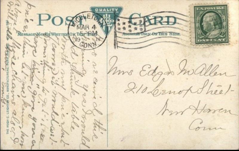 Portland CT Stone Quarry Derrick c1910 Postcard