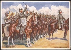 Germany 1938 Hans Friedmann Mounted Band  Assembly  Card 108283