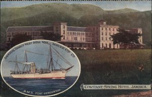 West India Mail Service Steamship RMS Port Henderson Jamaica View Postcard