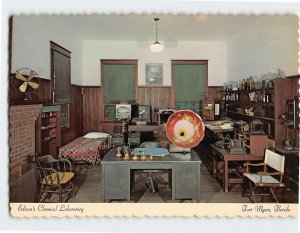 Postcard Edison's Chemical Laboratory, Edison Winter Home, Fort Myers, Florida
