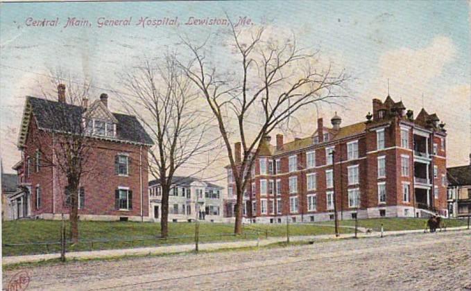 Maine Lewiston General Hospital Central Main 1910