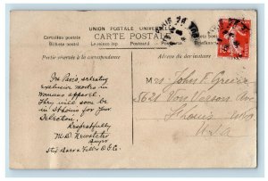 1908 Paris Fashion Apparel Wholesaler Letter Advertising St. Louis MO Postcard