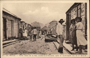 Le Moule Guadaloupe Street Scene Vintage Postcard