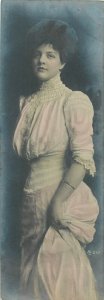 Glamour early fashion beauty ladies fancy costume 1904 Gibraltar post revenue 