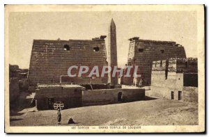 Postcard Ancient Egypt Egypt EGYPTIAN ART - GRAND TEMPLE LUXOR