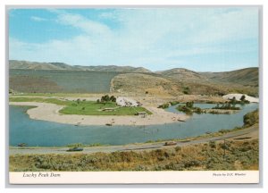 Lucky Peak Dam Idaho Postcard Continental View