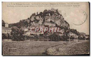 Old Postcard The Dordogne Beynac View Of Taking Liots