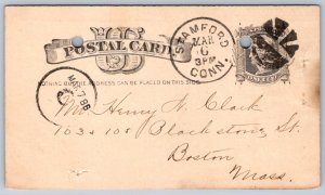 K44/ Stamford Connecticut Postcard c1886 Stamford Foundry Co Postal 424