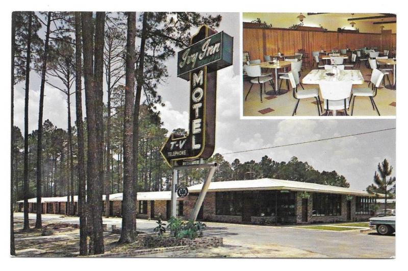 Ivy Inn Motel Nashville Georgia Vintage Postcard GA