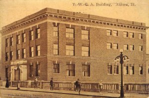 YWCA Building, Aurora, Illinois Hoehn's Variety Store 1911 Vintage Postcard