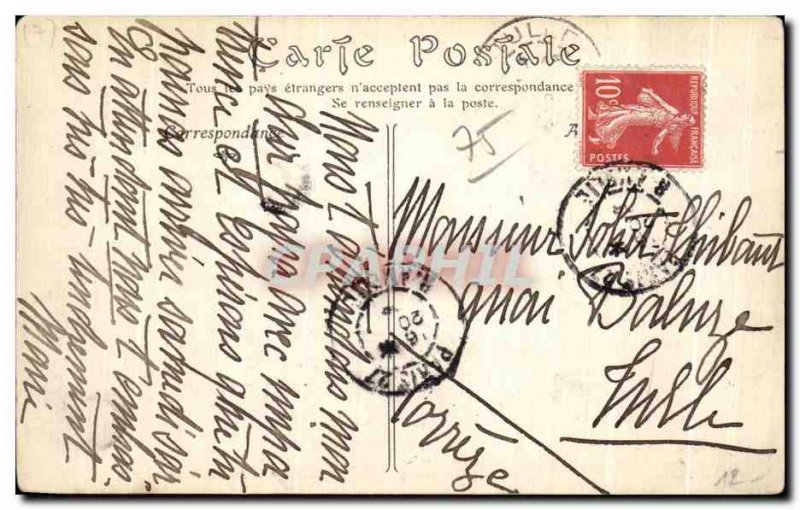 Old Postcard Paris Avenue de la Bourdonnais