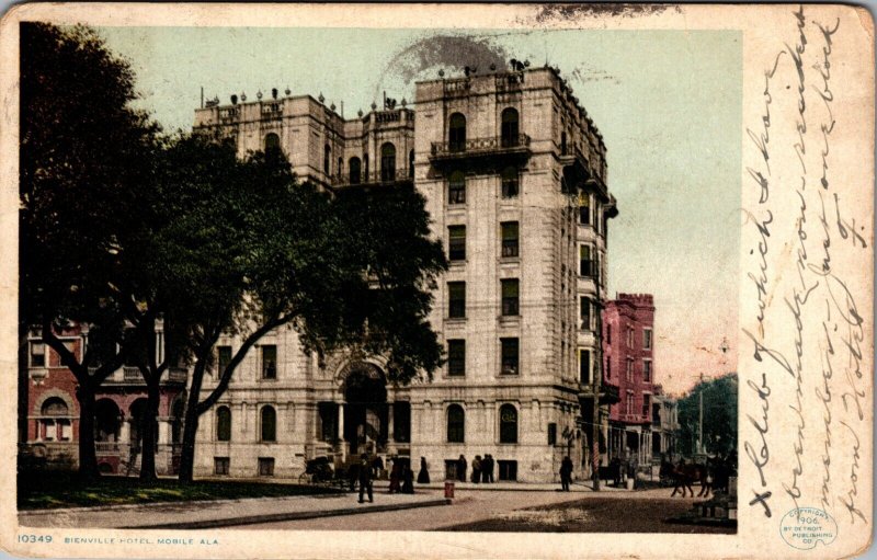 Bienville Hotel Mobile Alabama Vintage Postcard