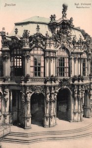 Vintage Postcard Kgl. Zwinger Wall-Pavilion Event Venue Dresden Germany