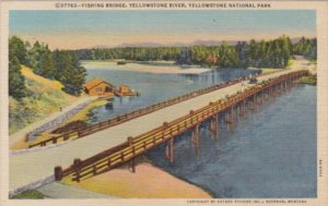 Fishing Bridge Yellowstone River Yellowstone National Park Curteich