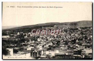 Postcard Old Fez to view Together taken from the top of Bab Elguissa