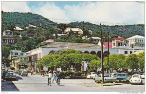 ST. THOMAS, Virgin Islands, 1940-1960's; Emancipation Park, Classic Cars, Rep...