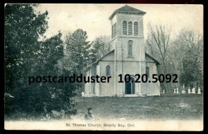 h3996 - SHANTY BAY Ontario Postcard 1907 St. Thomas Church