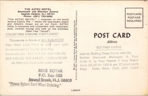 The Aztec Motel Seaside Heights NJ Postcard PC445