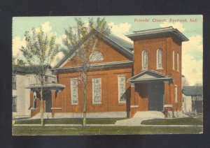 PORTLAND INDIANA FRIENDS CHURCH BUILDING VINTAGE POSTCARD 1910 BRYANT IND.