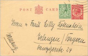 Entier Postal Stationery Postal Britain Great Britain in 1933 to Germany