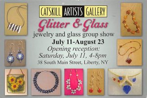 Catskill Artists Gallery, Glitter And Glass, 38 South Main Street, Liberty, N...