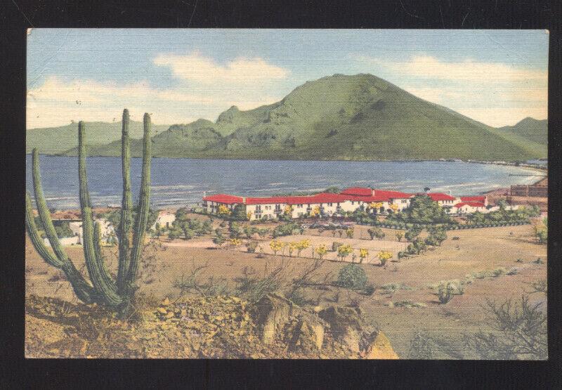 GUAYMAS SONORA MEXICO HOTEL PLAYA DE CORTES VINTAGE ADVERTISING POSTCARD