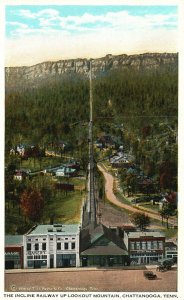 Vintage Postcard 1920's Incline Railway Up Lookout Mountain Chattanooga Tenn. TN