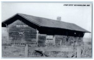 c1985 CRI&P Depot Buchanan Iowa Railroad Train Depot Station RPPC Photo Postcard