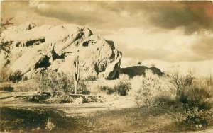 Hole in Rock Horseback Silhouette Markow Phoenix Arizona 1940s Postcard 20-7724