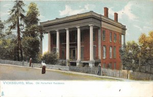 G76/ Vicksburg Mississippi Postcard c1910 Old Porterfield Residence 6