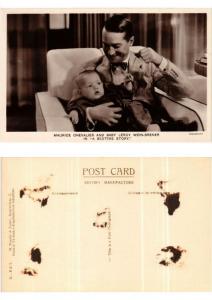 CPA AK Maurice Chevalier and Baby Leroy Wein-Brener FILM STAR (399408)