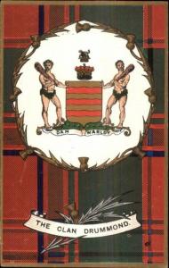 Scotland Scottish Tartan Clan Series c1905 Postcard DRUMMOND #2