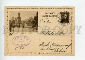 3114490 Czechoslovakia PRAHA Prague POSTAL stationery 1935 RPPC