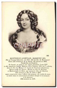 Postcard Old Montespan Athenais Marquise