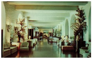 Lobby of Royal Hawaiian Hotel Hawaii Postcard