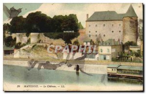 Old Postcard Mayenne Chateau