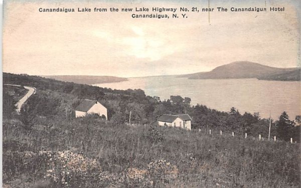 Canandaigua Lake New York Postcard