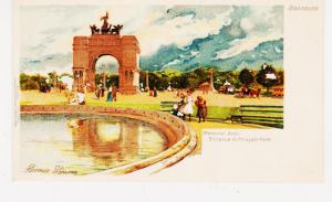 FLORENCE ROBINSON SIGNED ARTIST MEMORIAL ENTRY TO PROSPECT PARK BROOKLYN NYC 