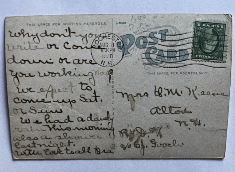 Postcard Post Office, Rochester, New Hampshire K7