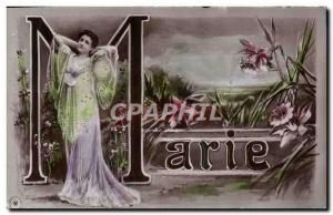 Old Postcard Fancy Marie Surname