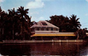 Florida Fort Lauderdale New River Showing Pioneer House Restaurant 1951