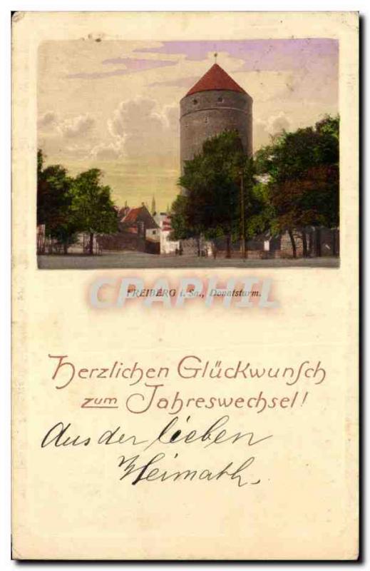 Old Postcard Freiberg His Donatsturm