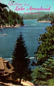 California San Bernardino Mountains Greetings From Lake Arrowhead 1970