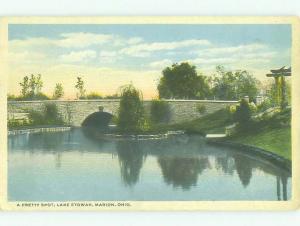 W-Border BRIDGE SCENE Marion Ohio OH HJ1181