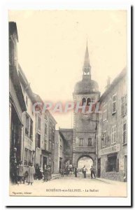 Rosieres Salines Old Postcard The Belfry (including animated Locksmith)