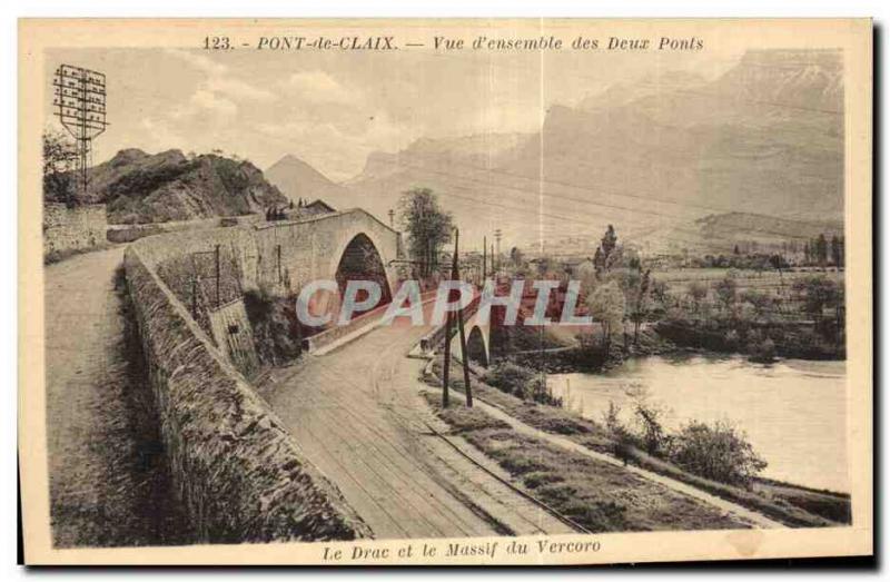 Claix Bridge - View of Ensemble des Deux Ponts - Old Postcard