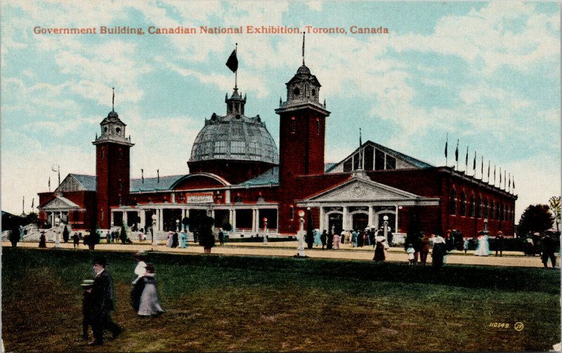 Toronto Ontario Canadian National Exhibition Government Building Postcard G20