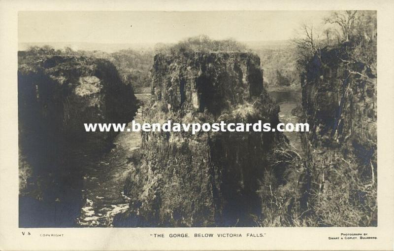 rhodesia, Victoria Falls, The Gorge (1930s) RPPC