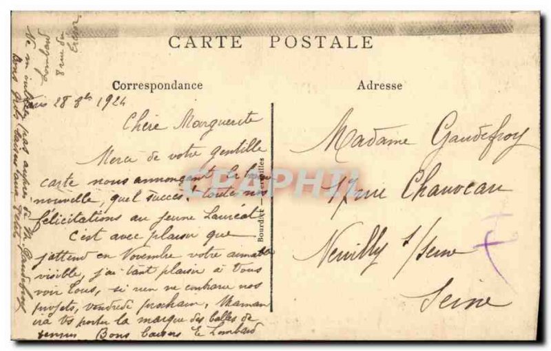 Old Postcard Chantilly Foret Automotive Roundtable